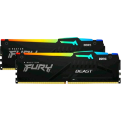 DDR5 32GB KIT 2x16GB PC 6000 Kingston FURY Beast RGB EX KF560C36BBEAK2-32