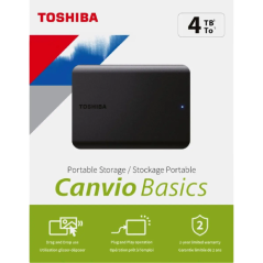 HDD Extern Toshiba Canvio Basics 2,5 4TB (HDTB540EK3CA)