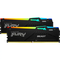 DDR5 16GB KIT 2x8GB PC 5200 Kingston FURY Beast RGB KF552C40BBAK2-16