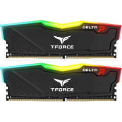 DDR4 32GB KIT 2x16GB PC 3600 Team T-Force Delta RGB TF3D432G3600HC18JDC01 black