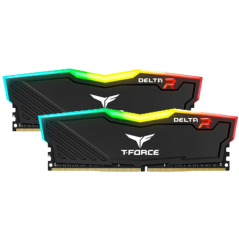 DDR4 32GB KIT 2x16GB PC 3600 Team T-Force Delta RGB TF3D432G3600HC18JDC01 black