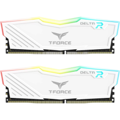 DDR4 32GB KIT 2x16GB PC 3600 Team T-Force Delta RGB TF4D432G3600HC18JDC01 white