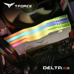 DDR4 32GB KIT 2x16GB PC 3600 Team T-Force Delta RGB TF4D432G3600HC18JDC01 white