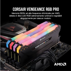 DDR4 64GB KIT 2x32GB PC 3600 Corsair Vengeance RGB Pro CMW64GX4M2D3600C18