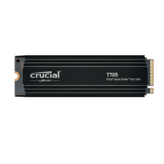 SSD Crucial 4TB T705 CT4000T705SSD5 PCIe 5.0 x4 M.2 NVME Gen5 mit Kühlkörper