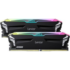 DDR5 32GB KIT 2x16GB PC 6000 Lexar ARES RGB CL30 with heatsink schwarz LD5BU016G-R6000GDLA