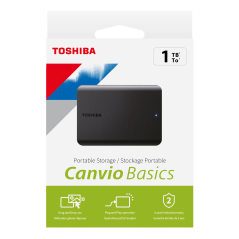 HDD Extern Toshiba Canvio Basics 2,5 1TB (HDTB510EK3AA) extern